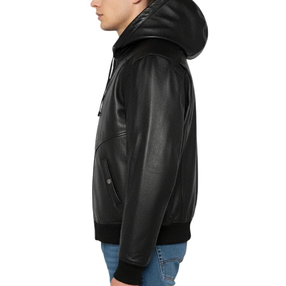 Blousons Noir Homme Schott Cuir LCHOOD 2