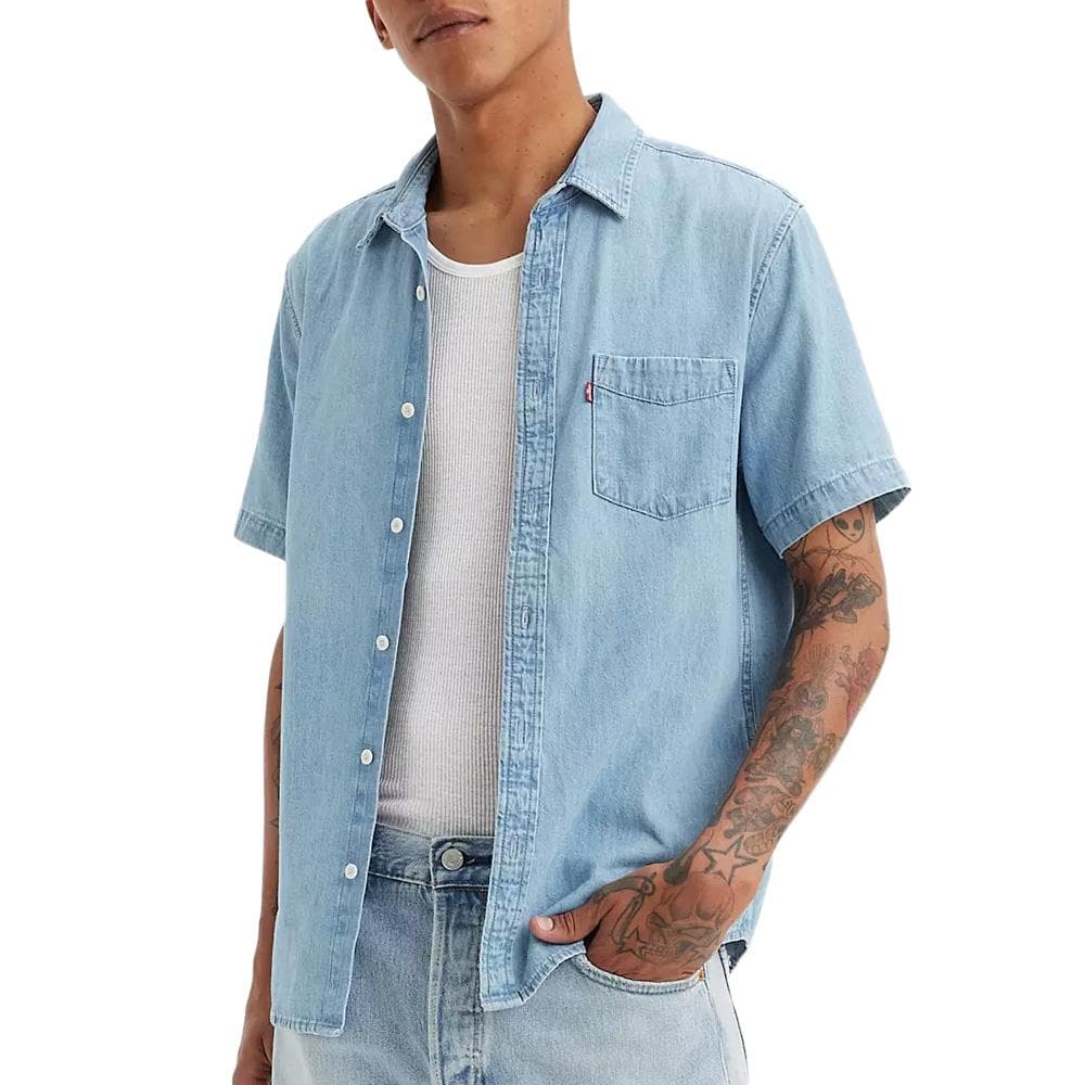 Chemise Bleu Clair Homme Levi's Classic 1