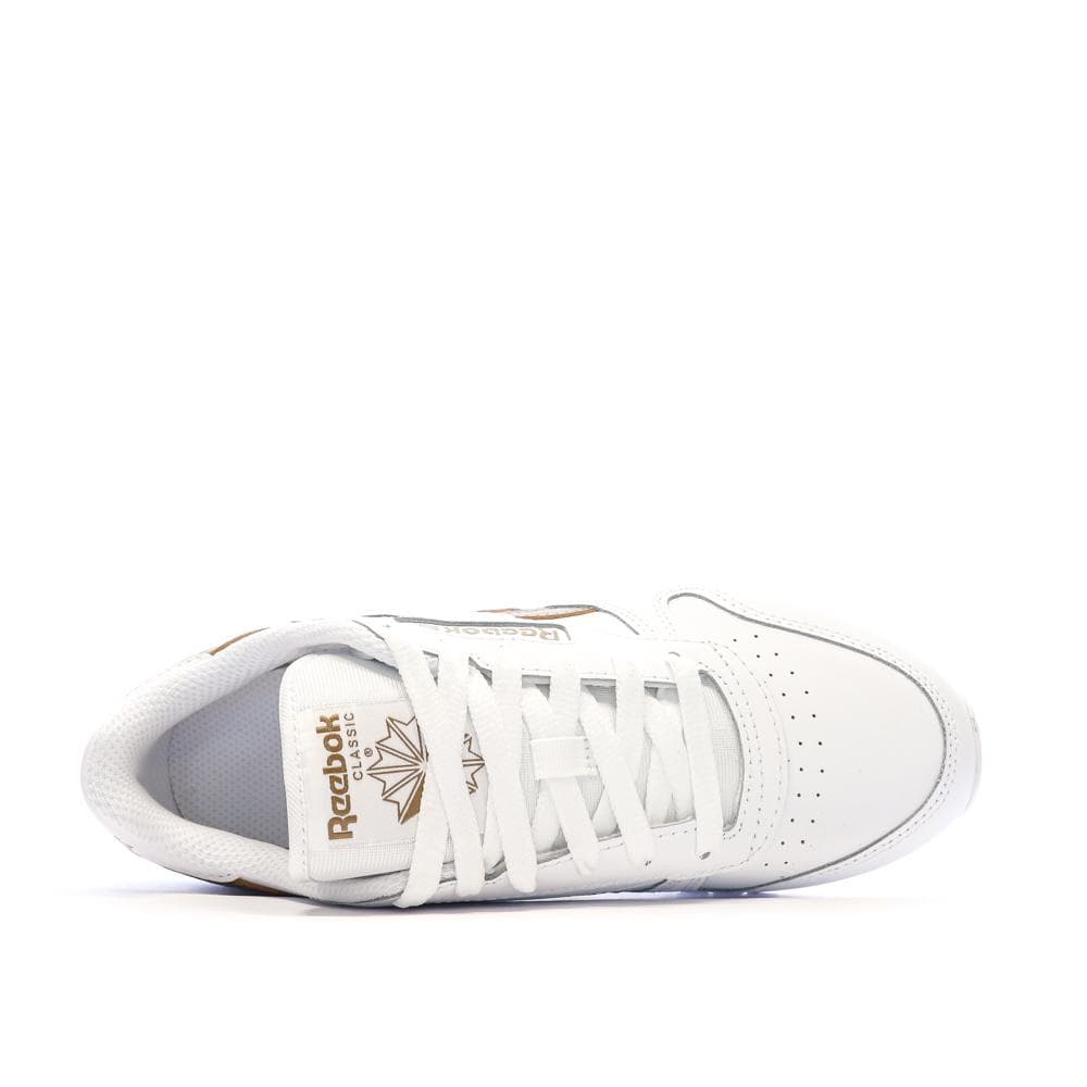 Baskets Blanc/Marron Femme Reebok Classic Leather 4