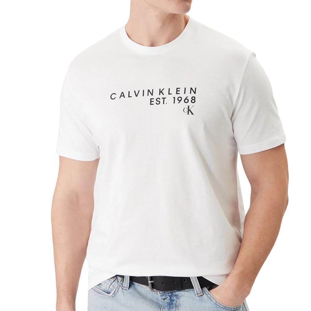 T-Shirt Blanc Homme Calvin Klein Jeans Wholesale 1