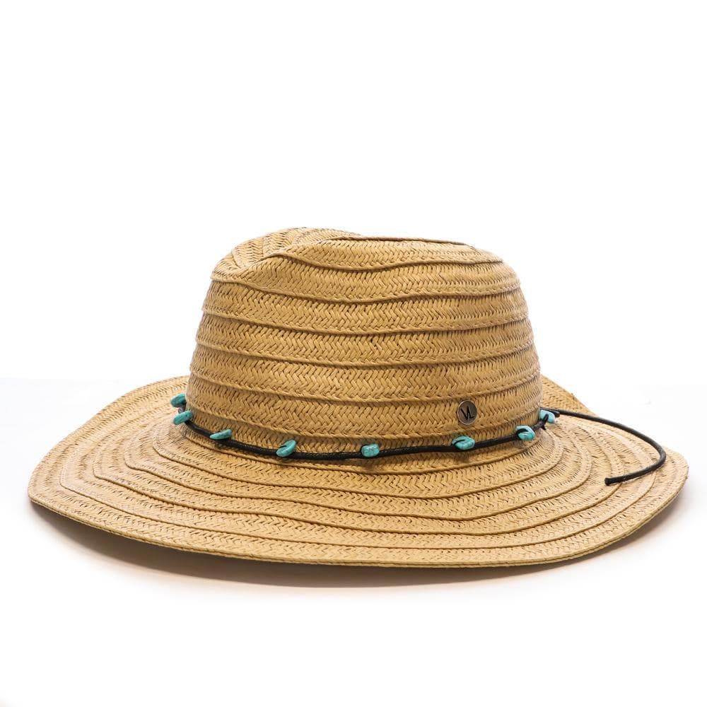Chapeau de soleil en paille à large bord Via Lorenzo Fedora 1