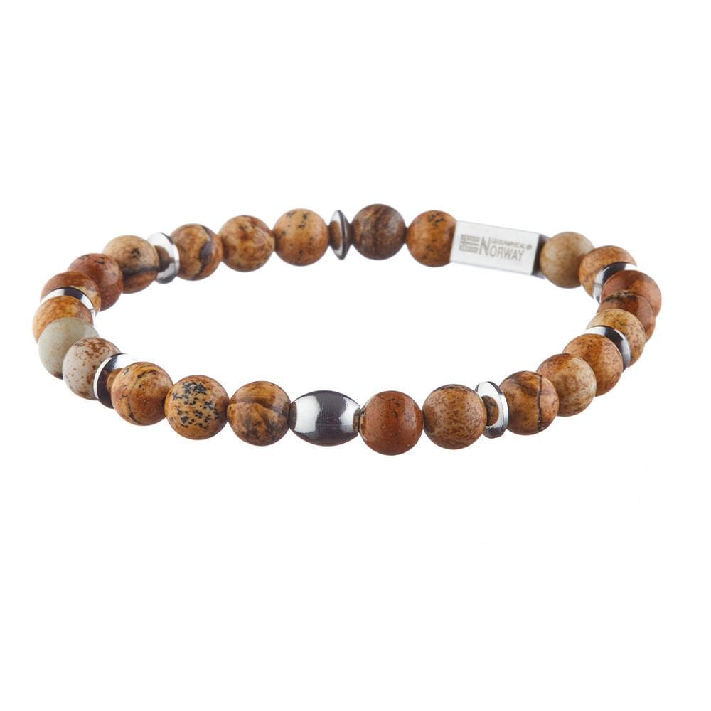 Bracelet Marron/Acier Homme Geographical Norway 315058 1