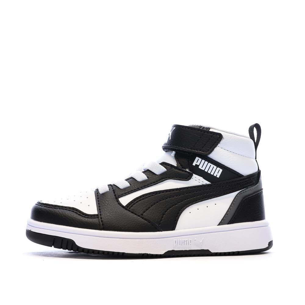 Baskets Blanc/Noires Garçon Puma Rebound 1
