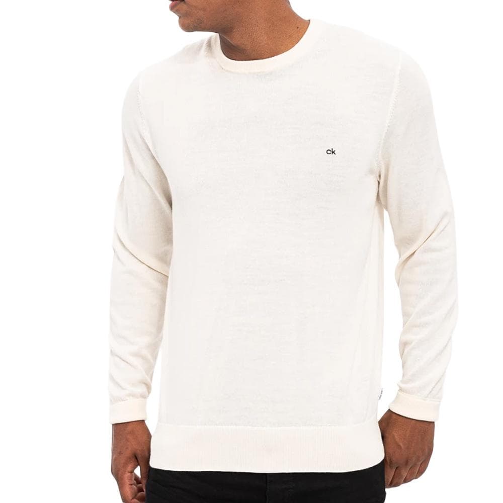 Pull Beige Homme Calvin Klein Jeans Ls Eu Clsc Cttn 1