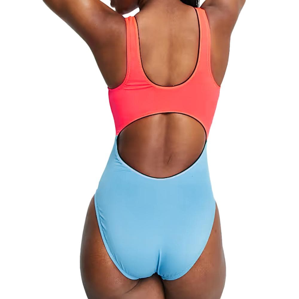 Maillot de bain 1 pièce Rose/Bleu Femme Nike Cutout 2