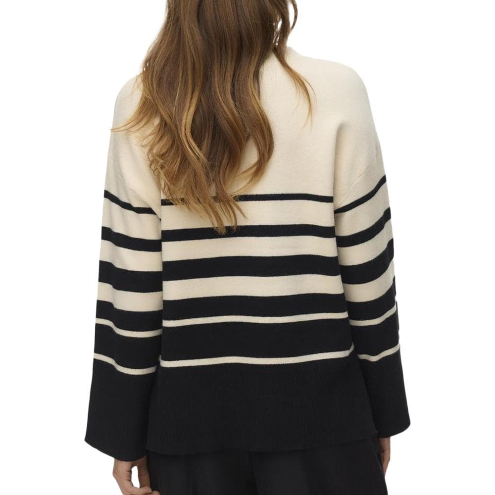 Pull Beige/Noir à rayures Femme Vero Moda Saba 2