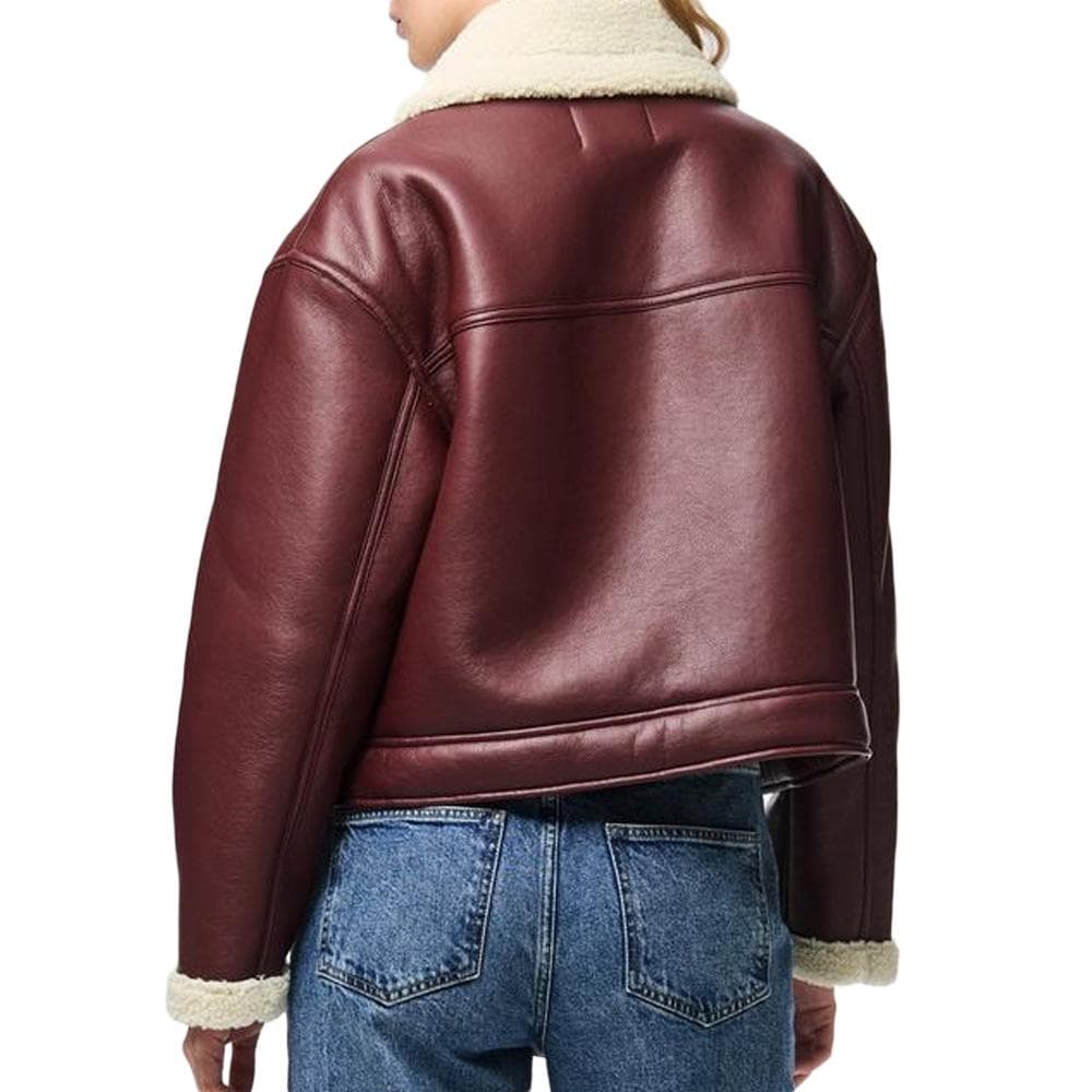 Veste Bordeaux Femme Pieces Janelle 2