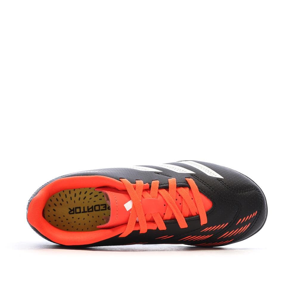 Chaussures de Foot Noir/Orange Junior Adidas Predator Club TF 4