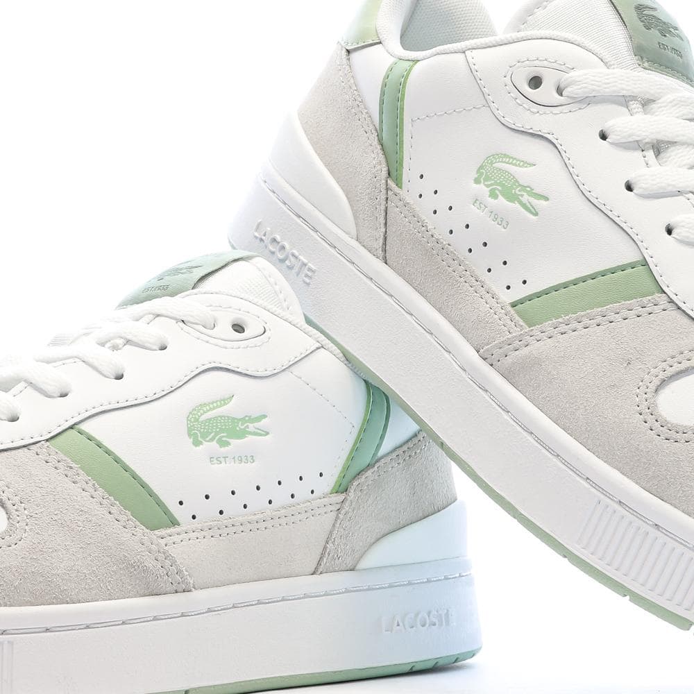 Baskets Blanc/Vert Homme Lacoste T-clip Set 125 7