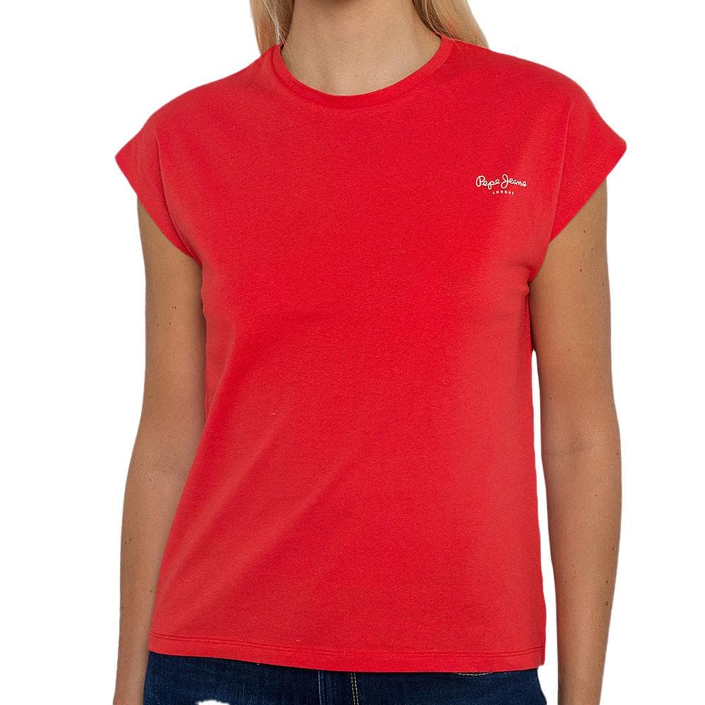 T-shirt Rouge Femme Pepe Jeans Bloom 1