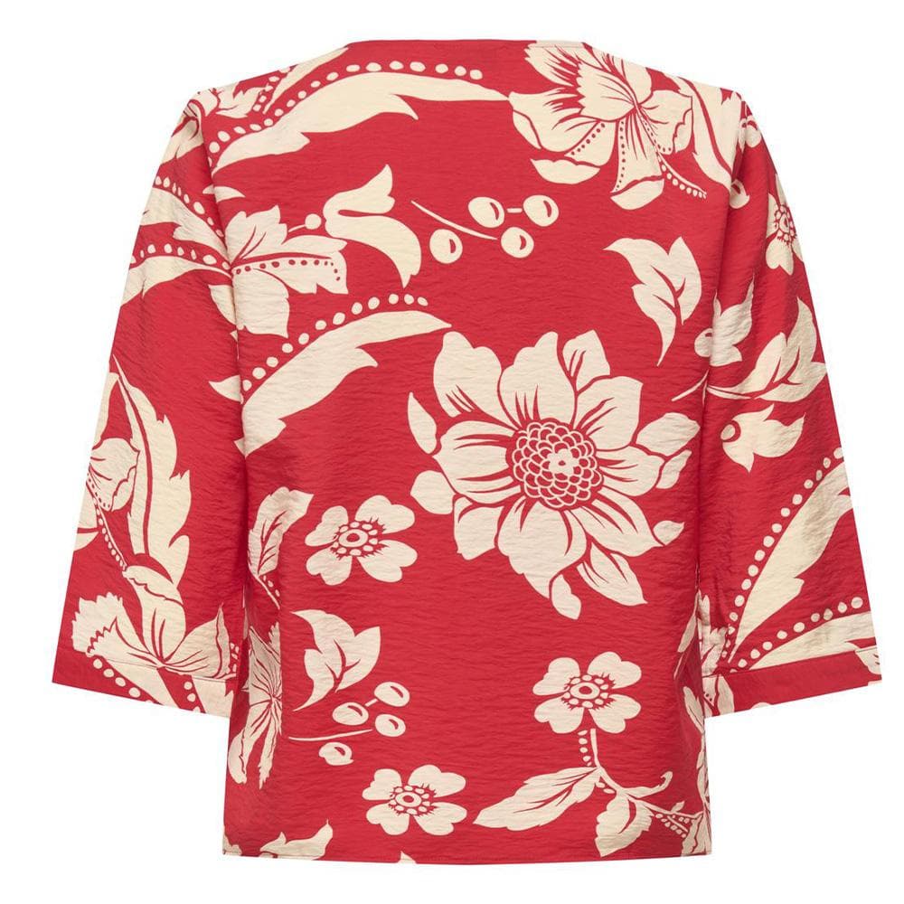 Blouse Rouge/Beige Femme JDY Troya 2