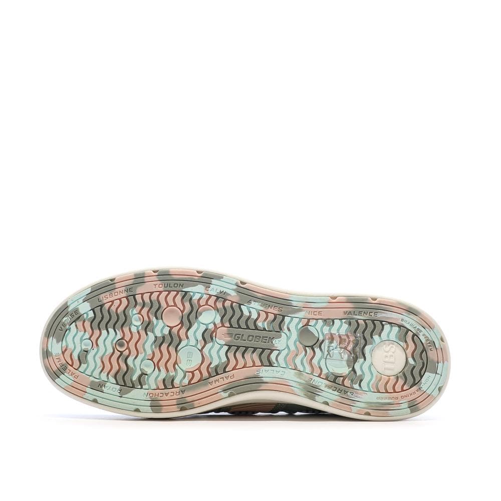 Chaussures bateau Vert Femme TBS Cotton Canvas Argile 5
