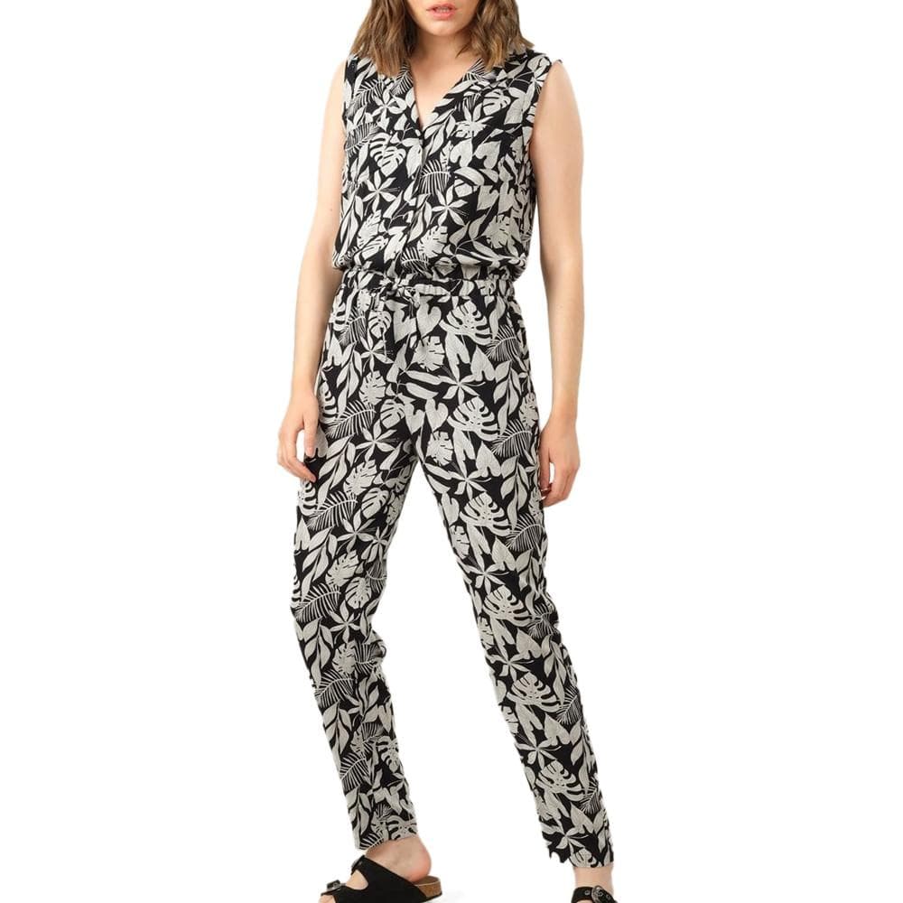 Combinaison Noir à fleurs Femme Deeluxe Nessita 1