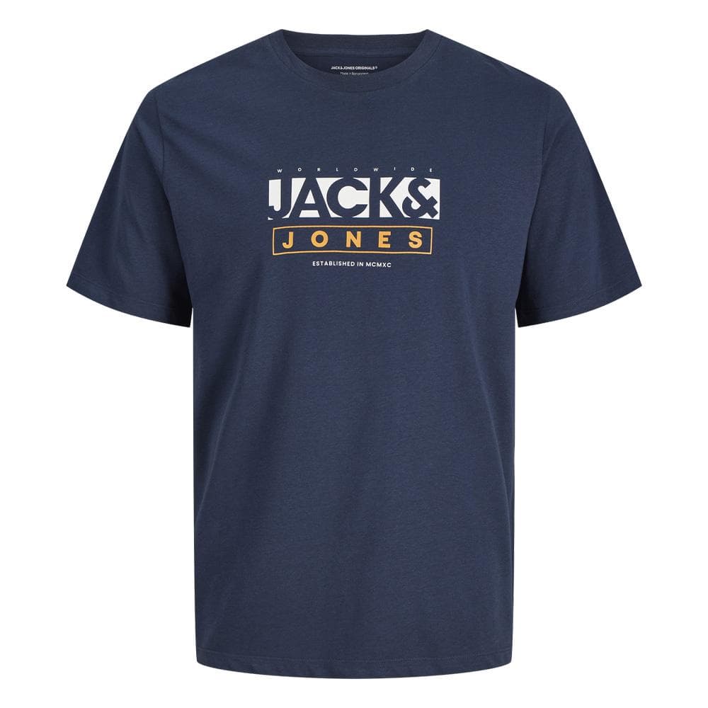 T-Shirt Marine Homme Jack & Jones Jorsevens 1