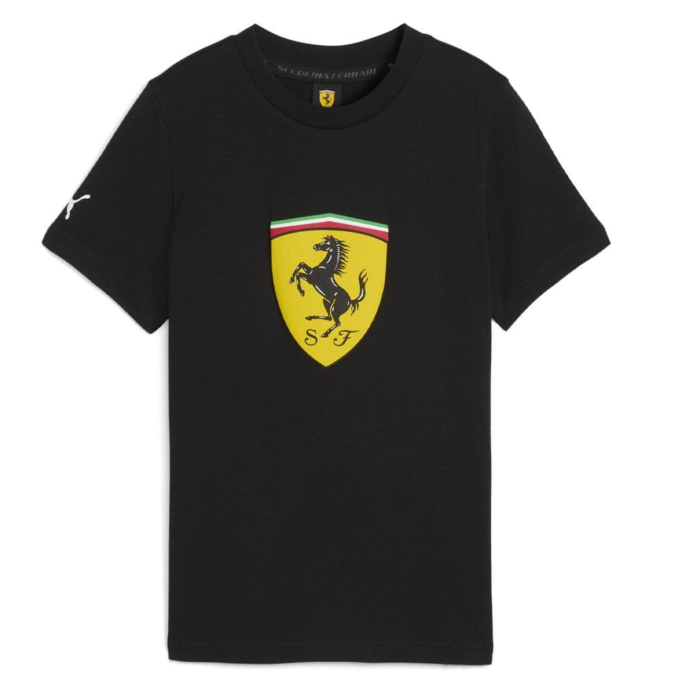 T-Shirt Noir Garçon Puma Ferrari Kids Colored 1