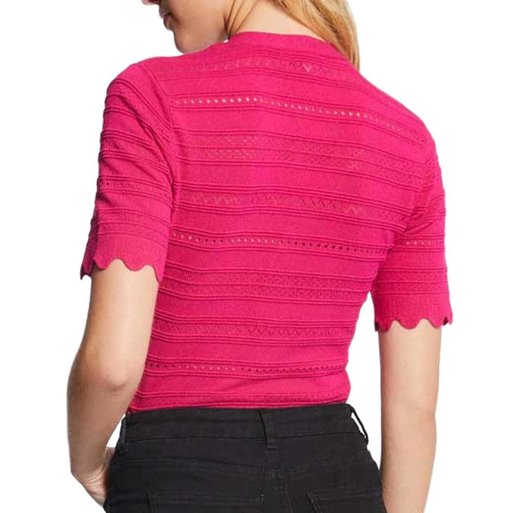 Pull Manches courtes Fuchsia Femme Morgan ISHI 2