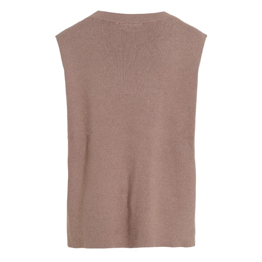 Pull Sans Manches Beige Femme Vila Vichelle 2