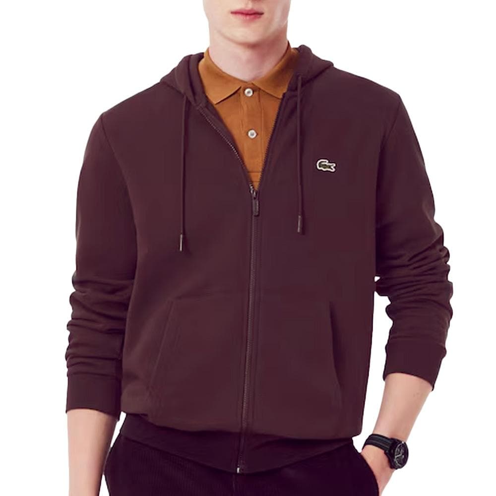 Sweat Zippé Bordeaux Homme Lacoste Zipped 1