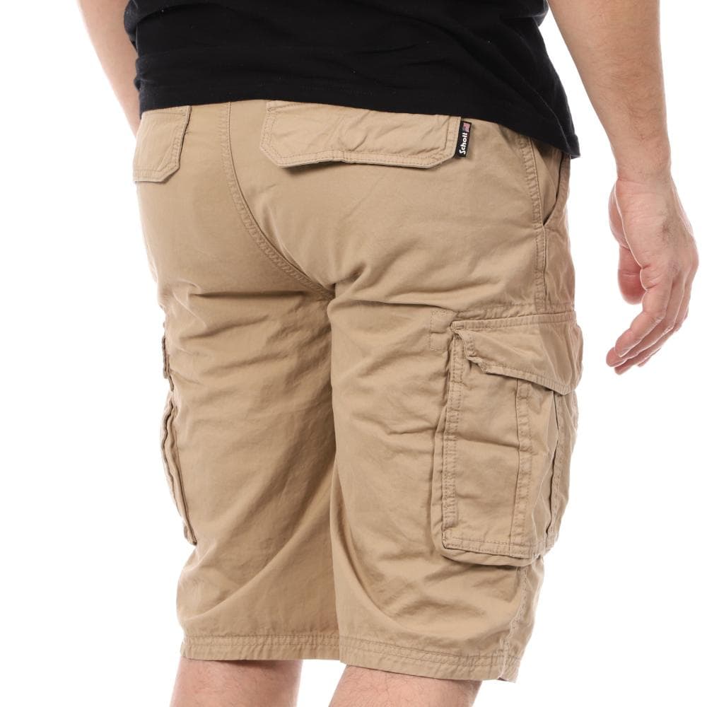 Short Beige Homme Schott Cargo 2