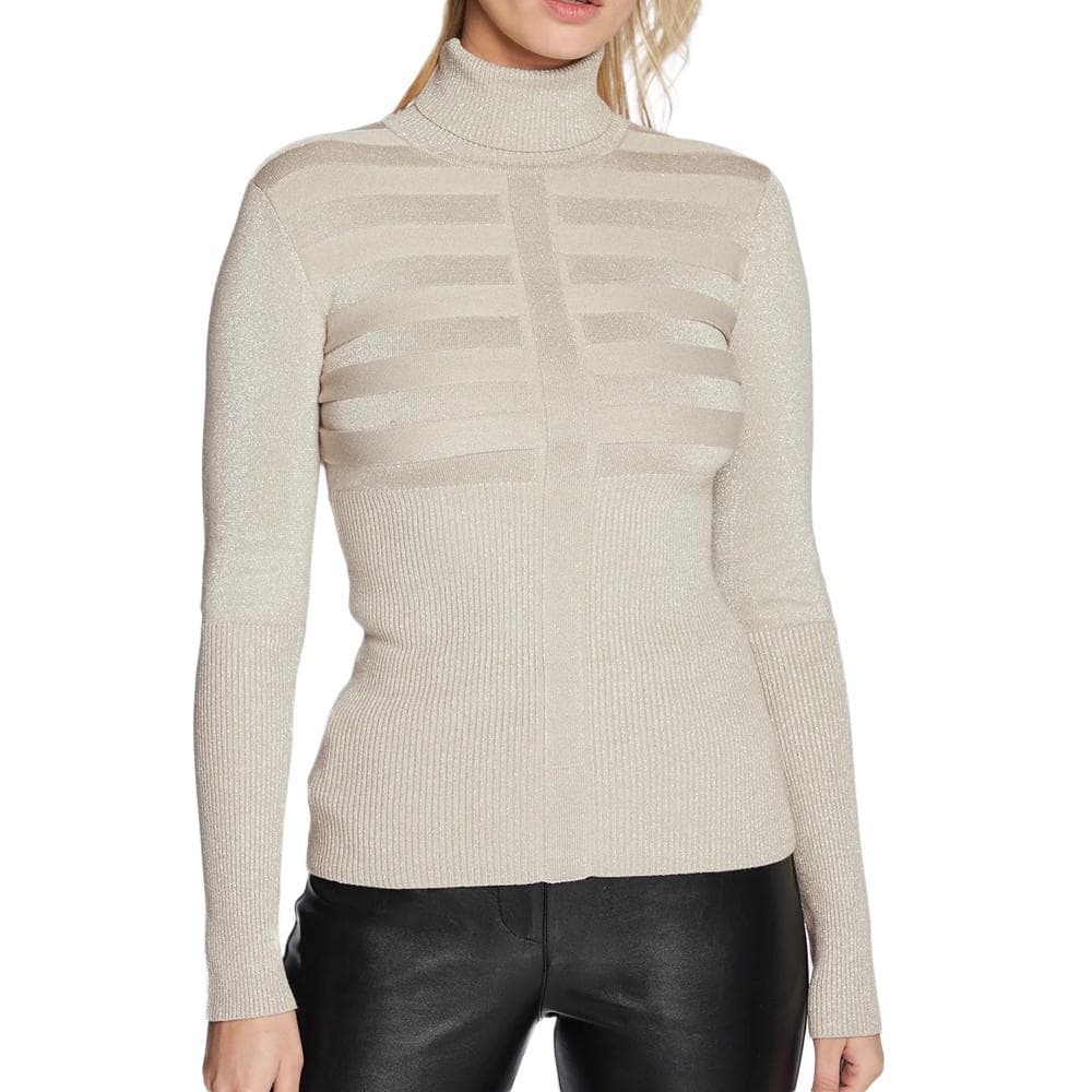 Pull Gris/Beige Brillant Femme Morgan Mentosa 1