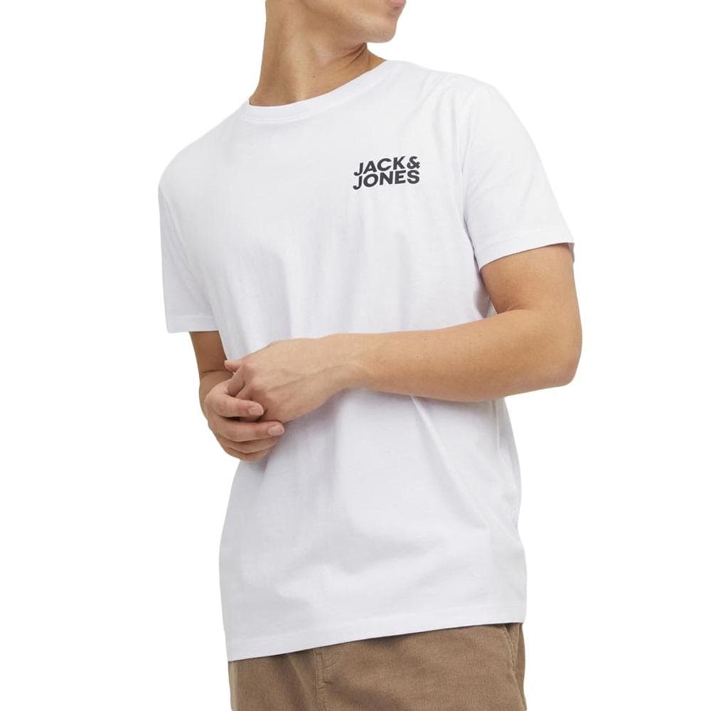 T-shirt Blanc Homme Jack & Jones Corp Logo 1