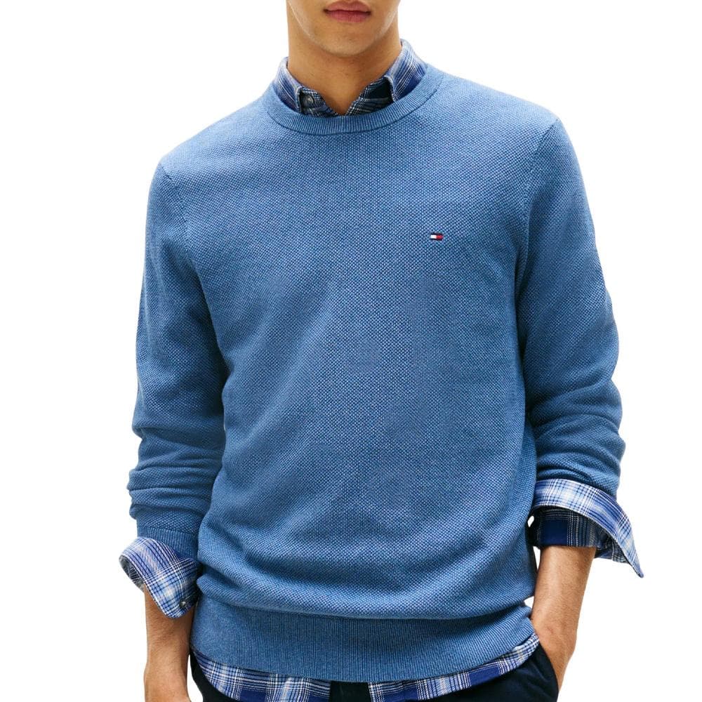 Pull Bleu foncé Homme Tommy Hilfiger Structure 1