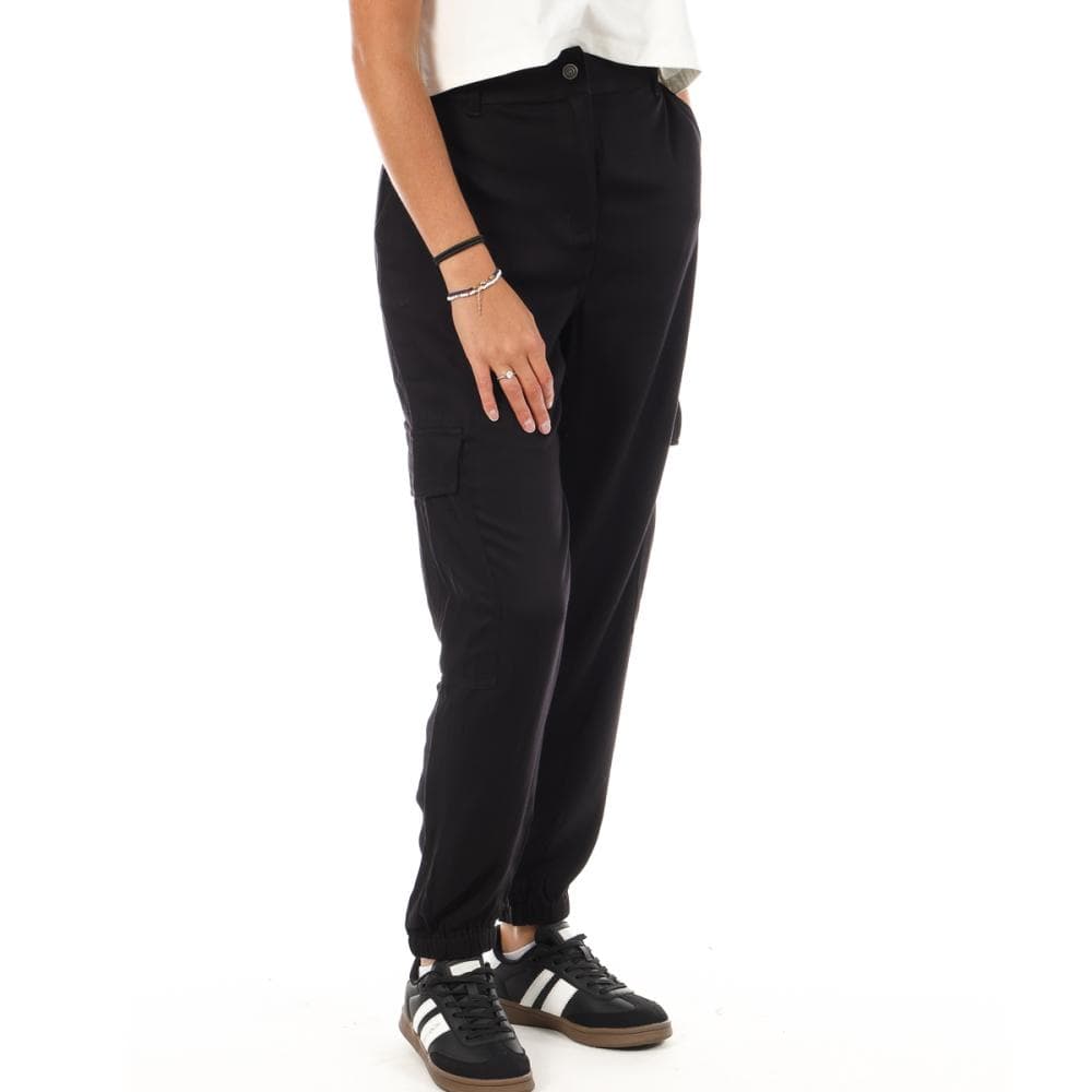 Pantalon Fluide Noir Femme Lee Cooper Okarta 1