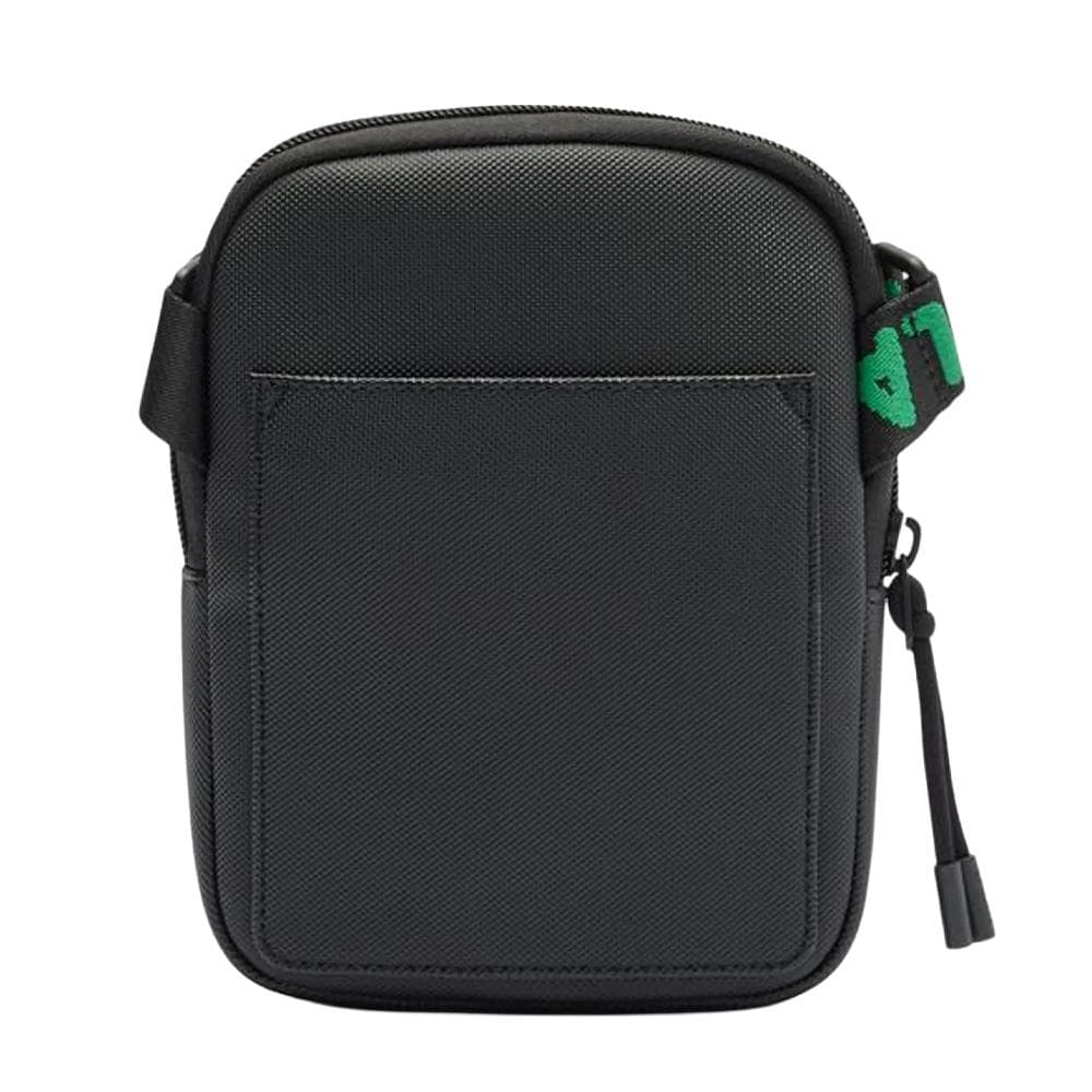 Sacoche Noire/Vert Homme Lacoste Flat 2