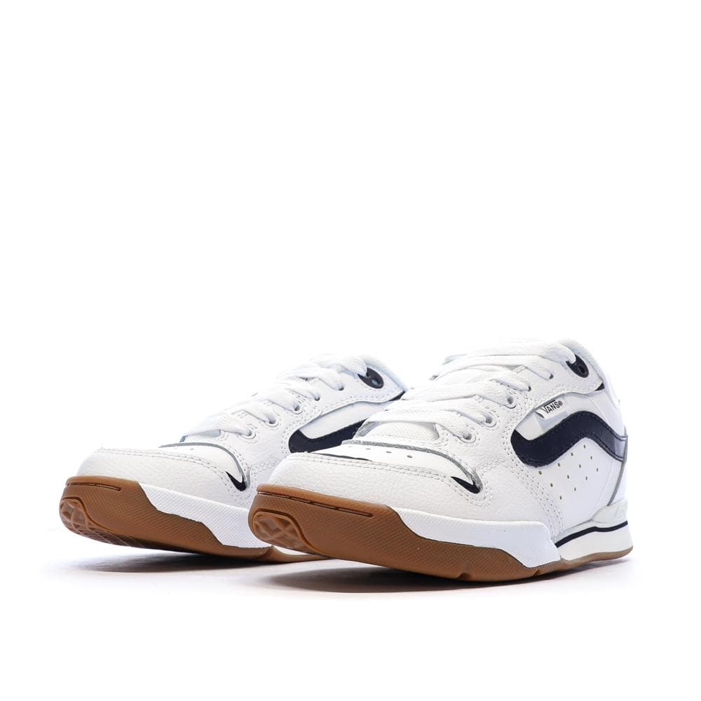 Baskets Blanc/Noir Homme Vans Old Skool Canvas Block B 6