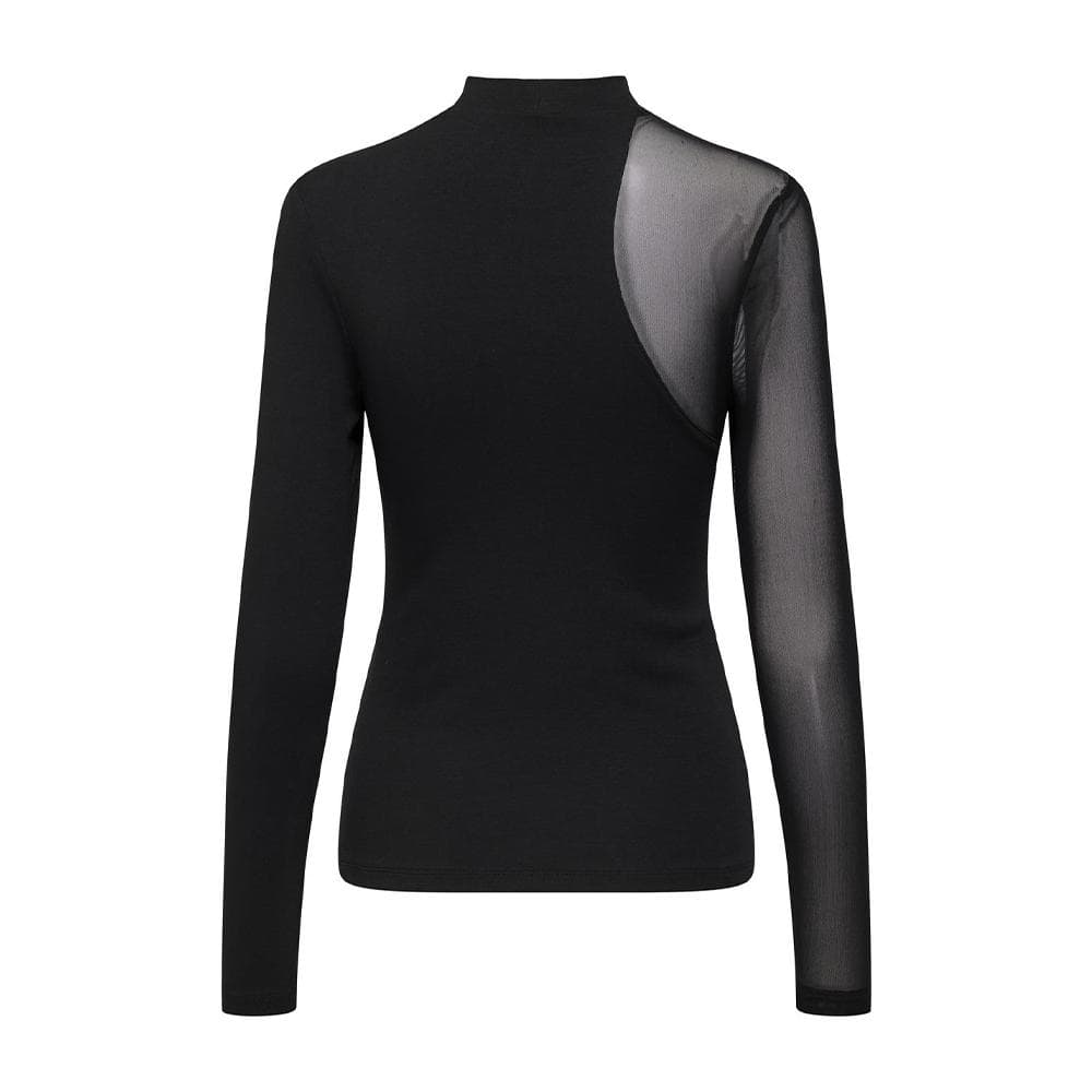T-Shirt Noir Femme Only Mesh Mix 2