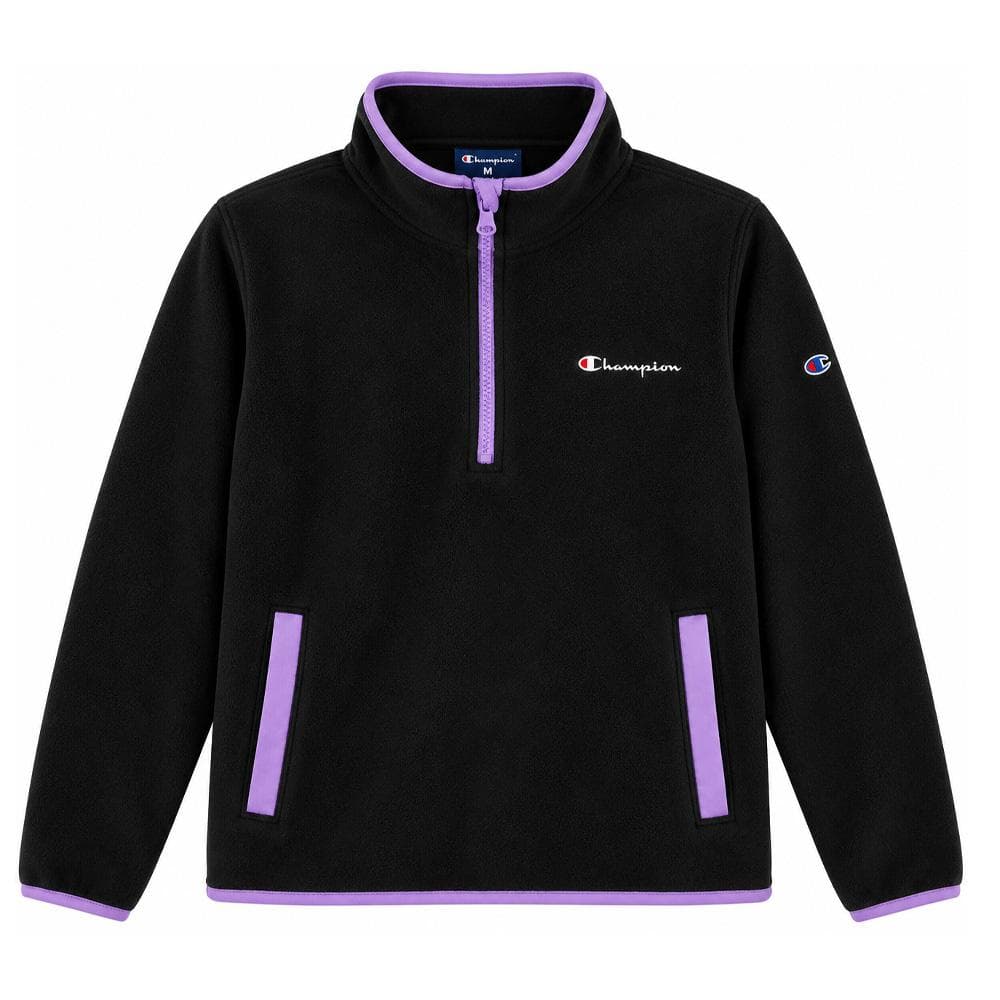 Polaire Noir/Violet Fille Champion 1