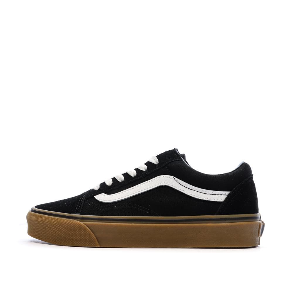 Baskets Noir/Marron Garçon Vans Old Skool 1