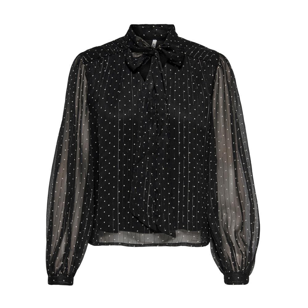 Blouse Noir à PoisFemme JDY Bow 1