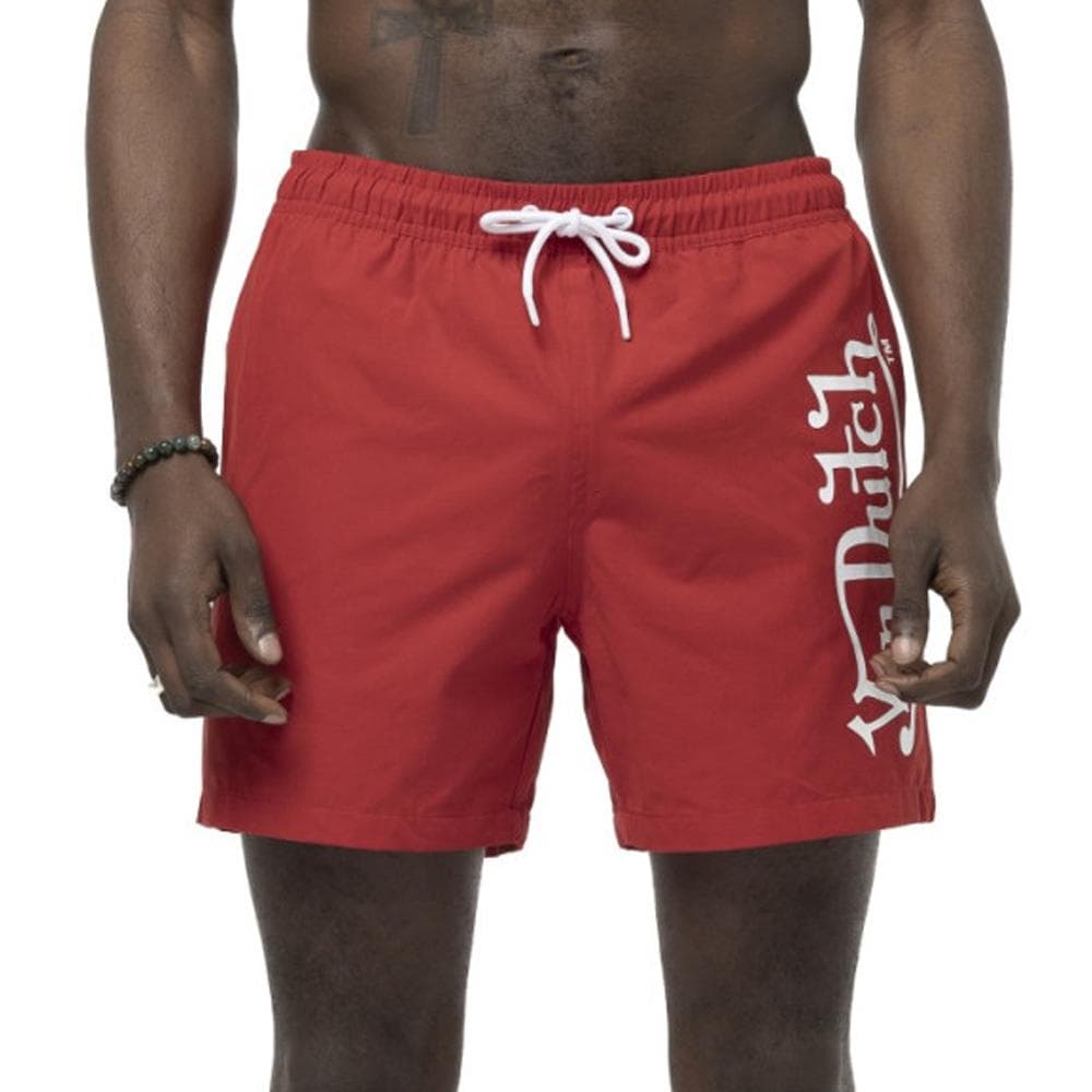 Maillot de bain Rouge/Blanc Homme Von Dutch MICK 1