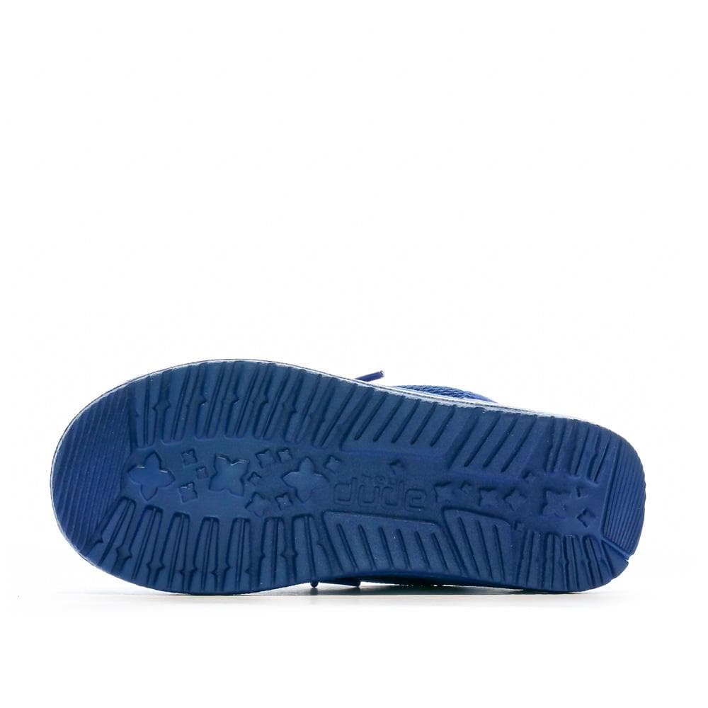 Chaussures Bleu Garçon Hey Dude Wally Youth Funk Mono 5