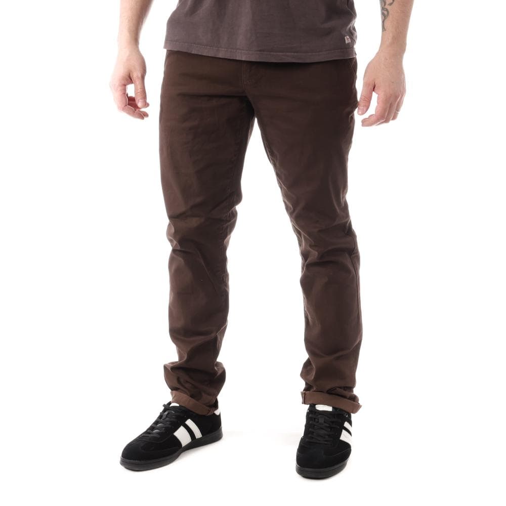 Chino Marron Foncé Homme Paname Brothers Costa 4LT 1
