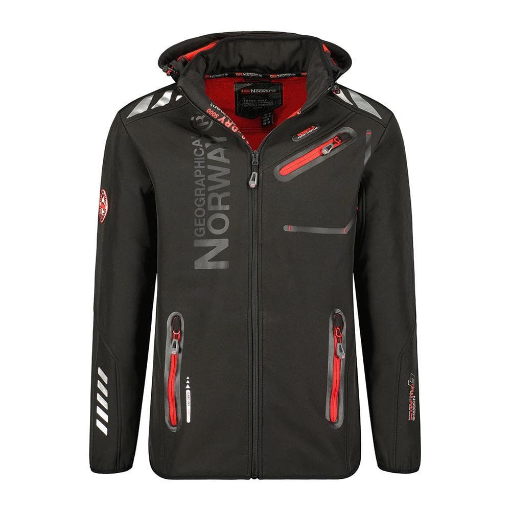 Parka Softshell Noir/Orange Homme Geographical Norway GN-ROYAUTE 1