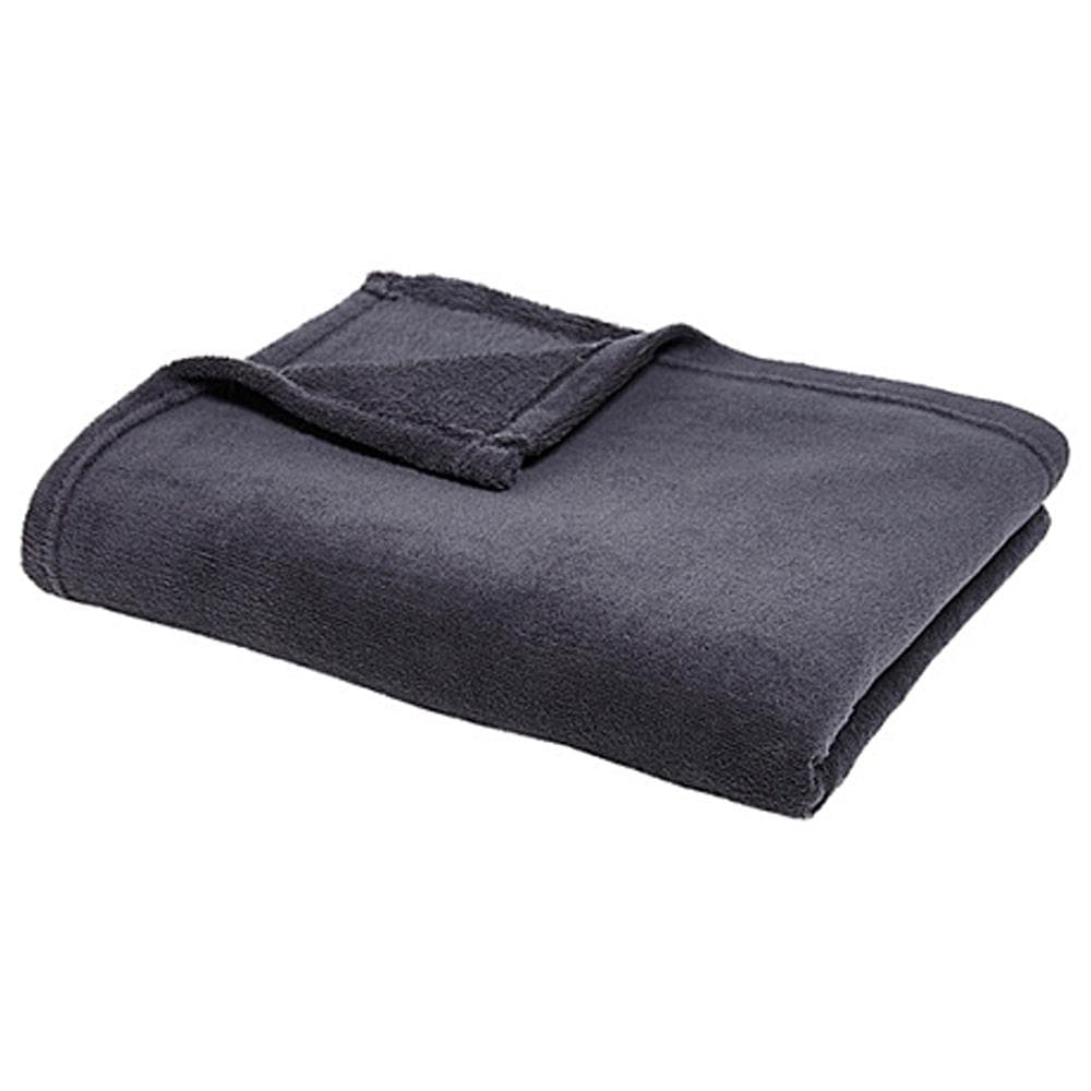 Plaid Gris Foncé Today Plaid Xl Moelleux 150x200 1