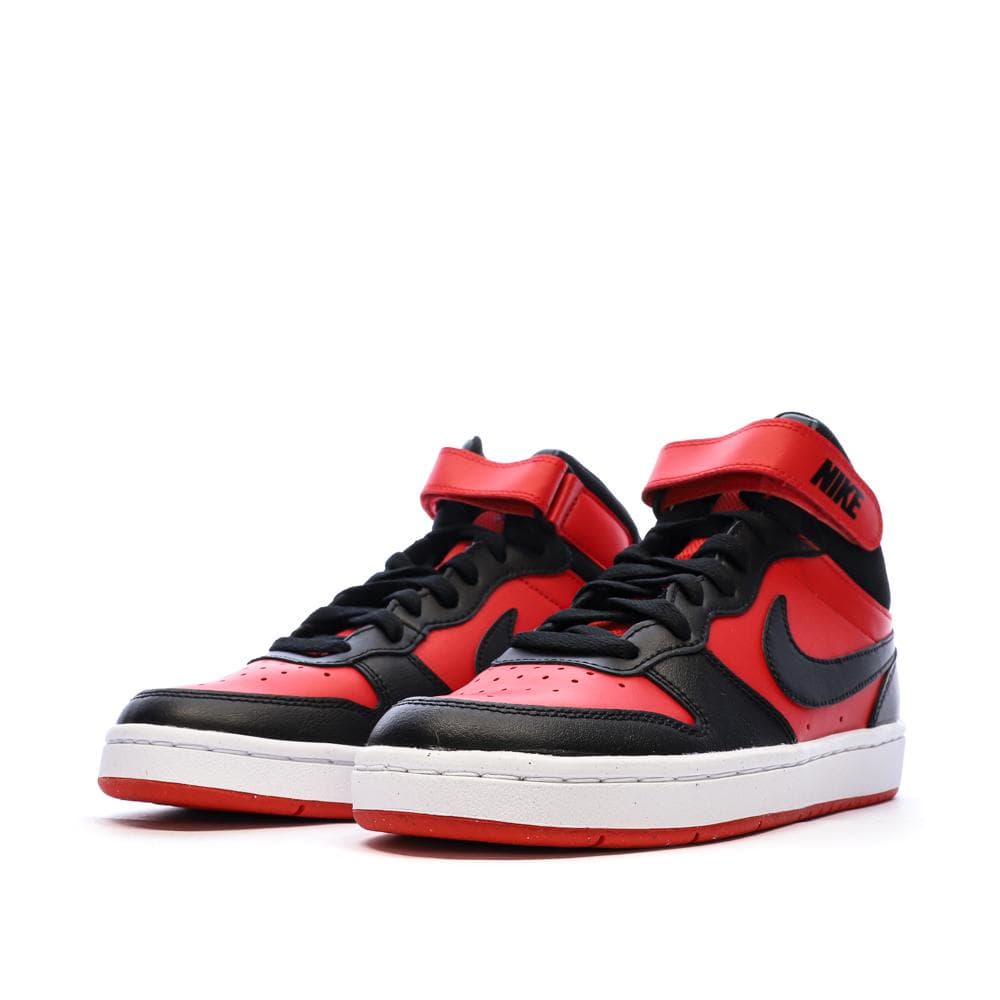 Baskets Noir/Rouge Mixte Nike Court Borough Mid 2 6