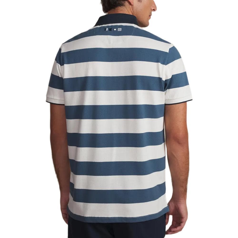 Polo Blanc/Marine Homme TBS Regate 2