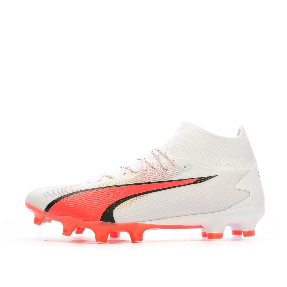 Chaussures de Football Blanche/Rose/Noire Homme Puma Ultra Pro 1