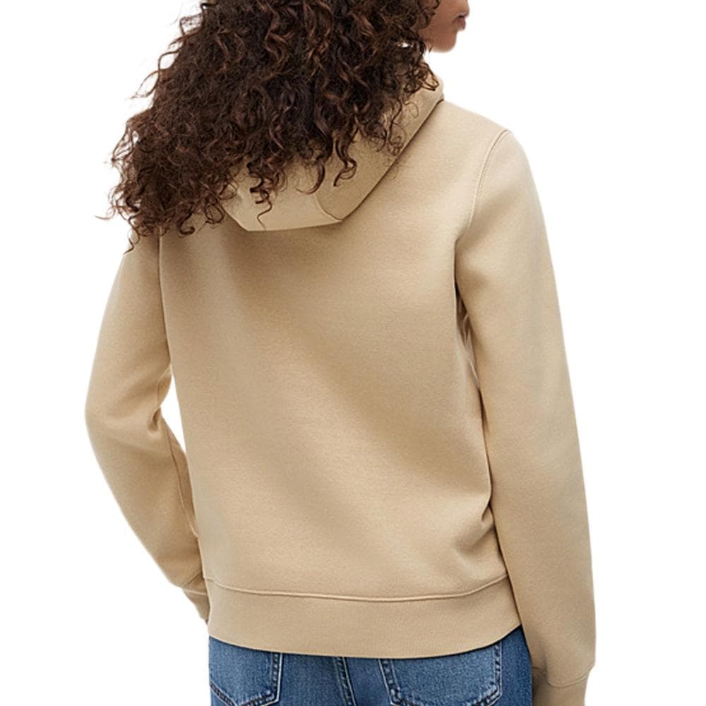 Sweat à Capuche Beige Moyen Femme Tommy Hilfiger Flag 2