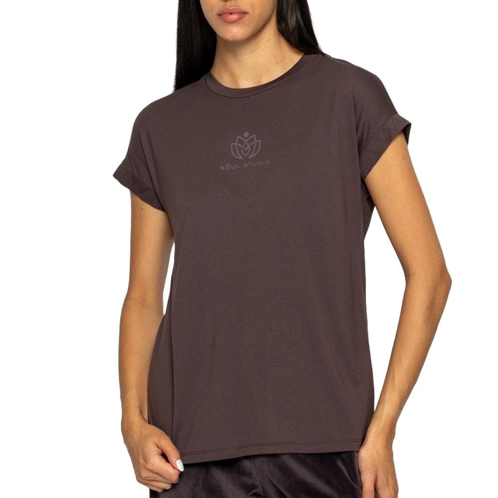T-Shirt Marron Foncé Femme Soul Studio Regular 1