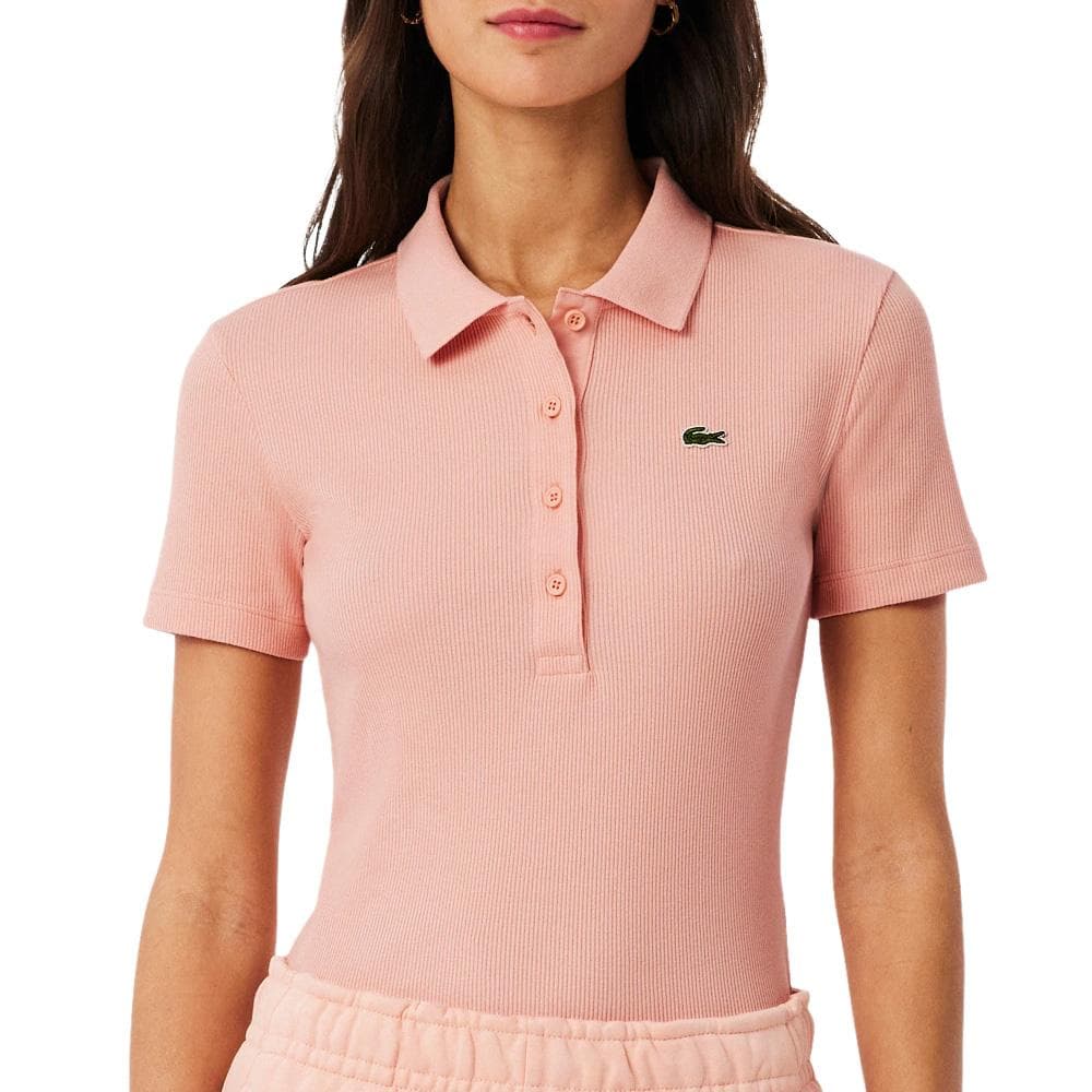 Polo Orange Femme Lacoste Slim Fit 1