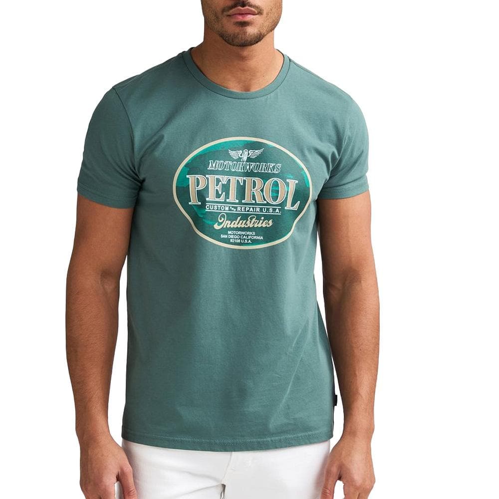 T-Shirt Vert Foncé Homme Petrol Industries Classic 1