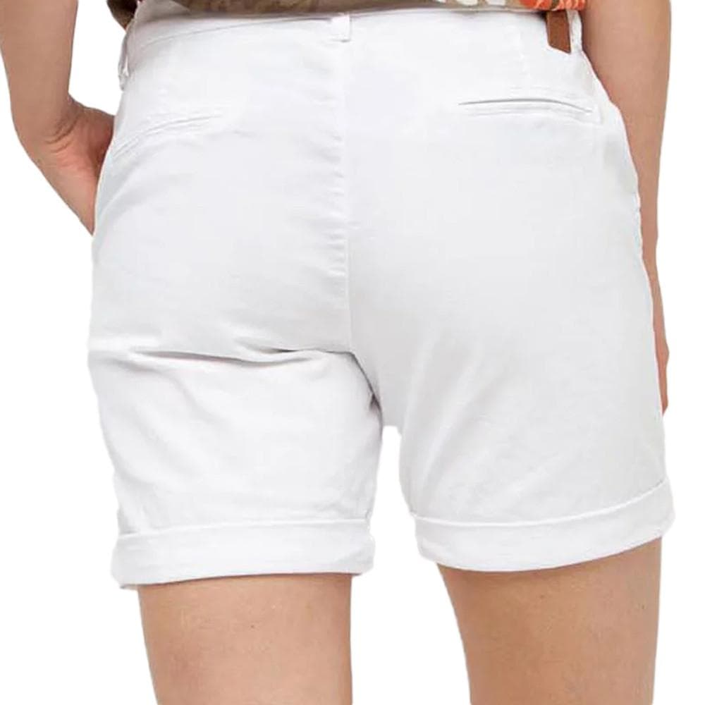 Bermuda Blanc Femme TBS Leonibur 2