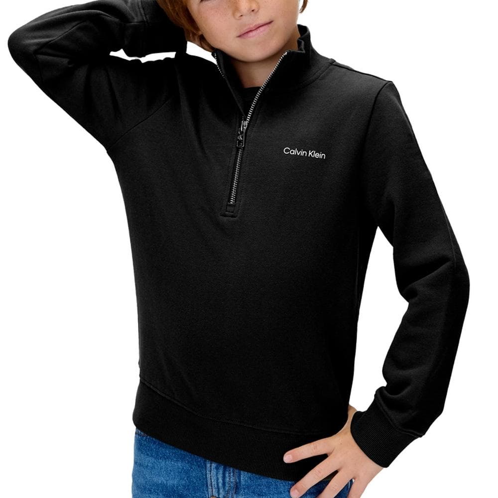 Pull Noir Garçon Calvin Klein Jeans Chest 1