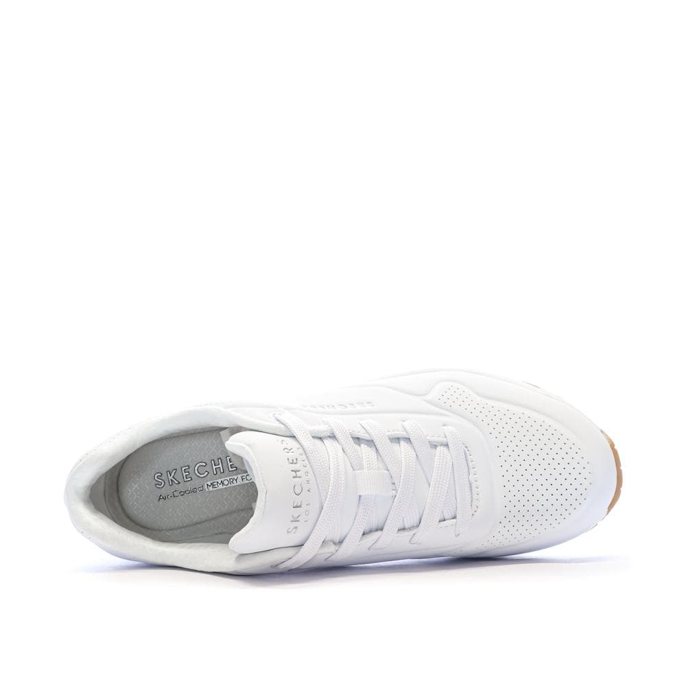Baskets Blanches Femme Skechers Uno Stand On Air 4