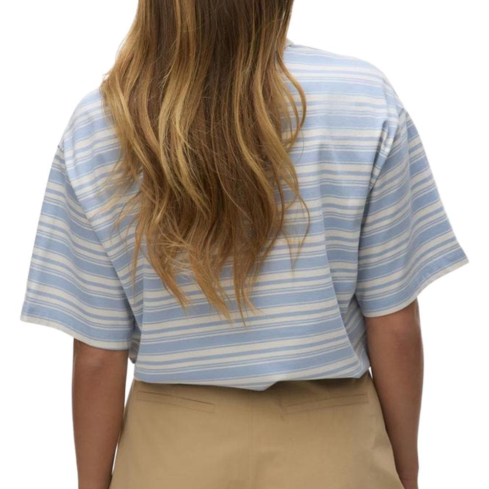 Polo Bleu/Blanc Femme Vero Moda Awmaren 2/4 2