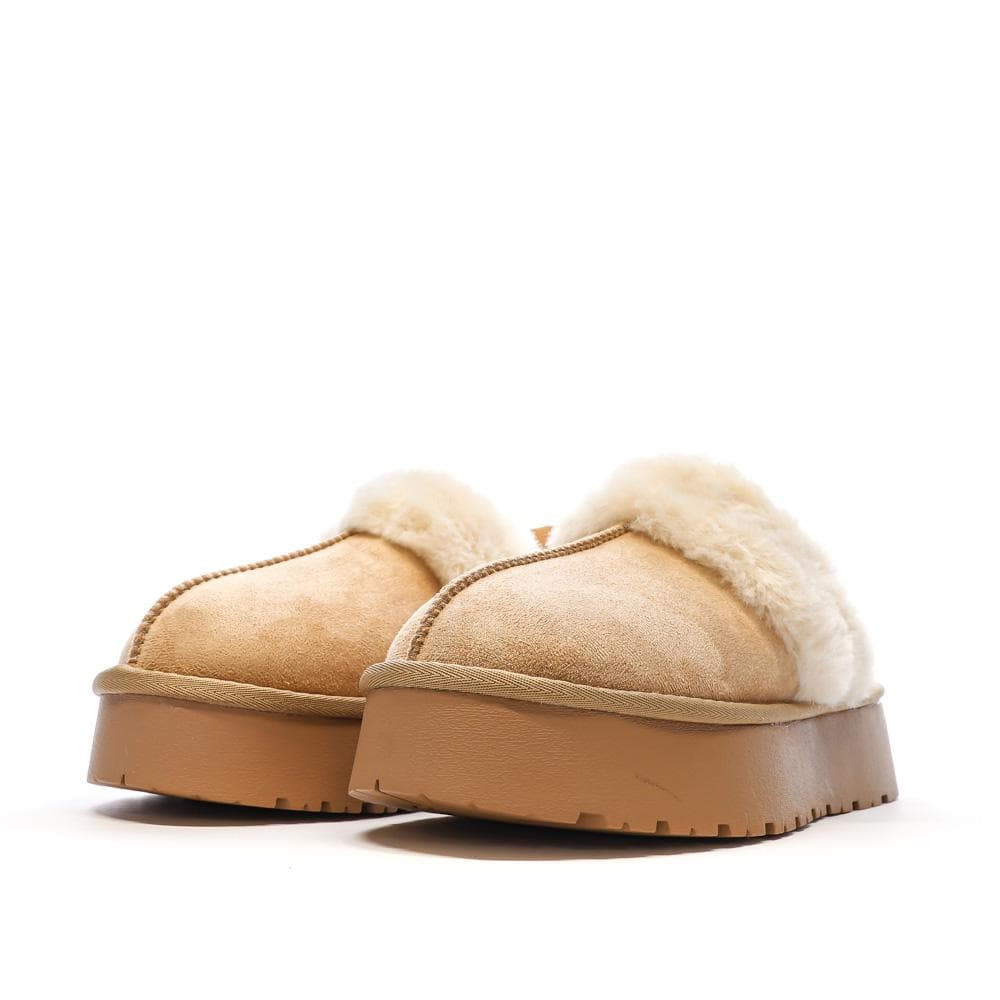 Sabots fourrés à élastique Beige Femme Xti Microfiber 6